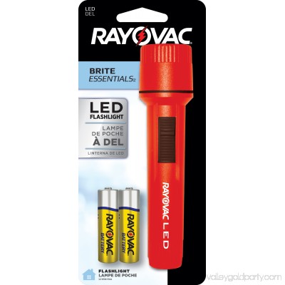 Rayovac Brite Essentials 2AA LED Flashlight (colors may vary) EVB2AALED-B 565843099